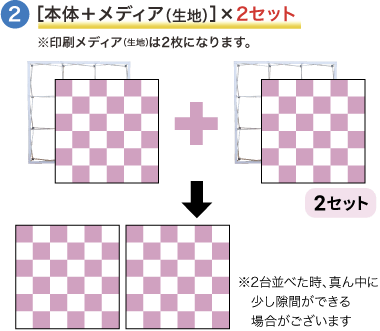 ［本体＋メディア（生地）］×2セット イメージ